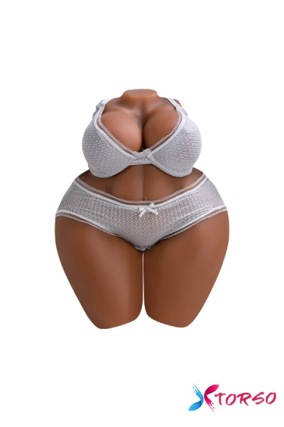 Irma: Yeloly BBW Fat Brown Sexy Mature Torso Sex Doll Adult Toy with Big Ass and Big Boobs Lifelike Pussy Ass Male Masturbator