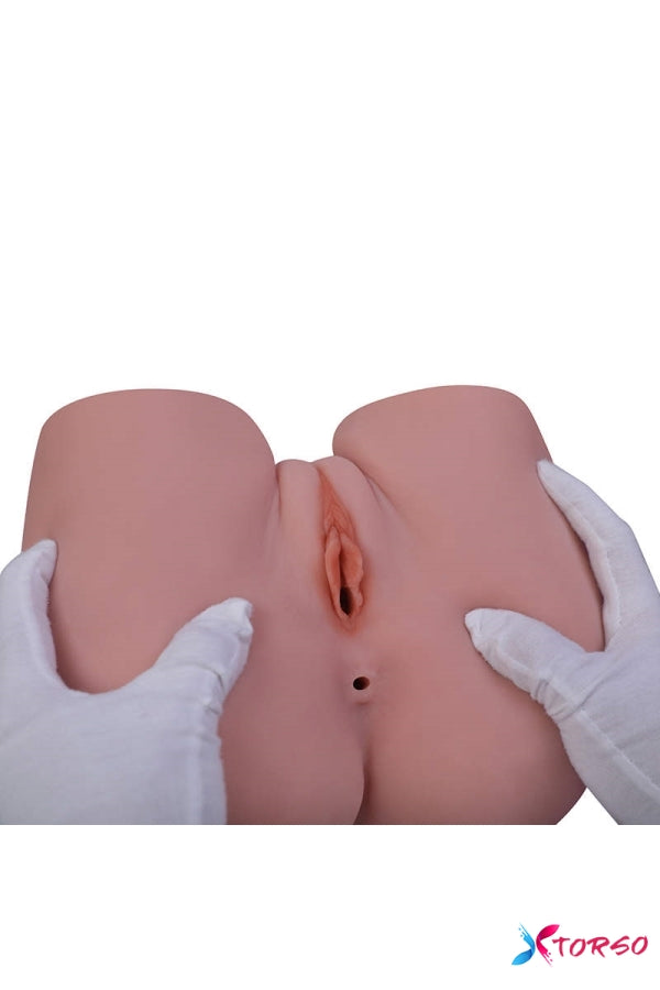 Realistic big ass torso sex doll with sucking & vibration